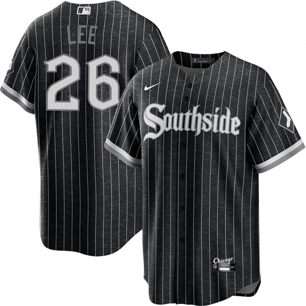 Men's Chicago White Sox #26 Korey Lee Nike Black Home Replica Jersey