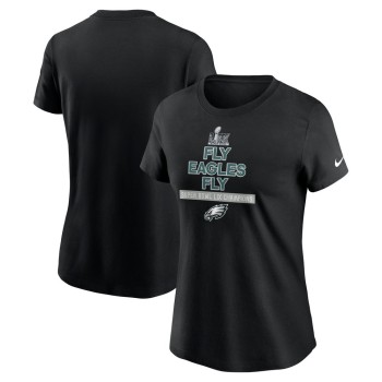 Women's Philadelphia Eagles  Black Super Bowl LIX Champions Local T-Shirt