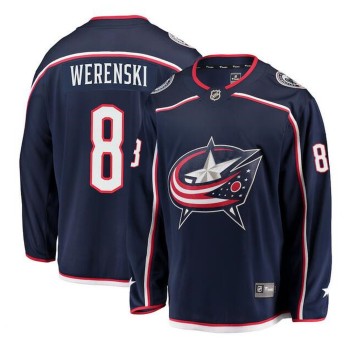 Youth Columbus Blue Jackets #8 Zach Werenski Navy Stitched Hockey Jersey