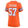 Women's Denver Broncos Tom Jackson Orange Mile High Collection 1977 Throwback Retired Player Game Jersey