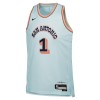 Youth San Antonio Spurs Victor Wembanyama Light Blue 2024/25 Swingman Player Jersey - City Edition