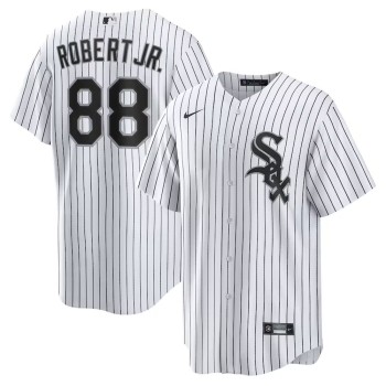 Men's Chicago White Sox #88 Luis Robert Nike White Replica Player Name Jersey