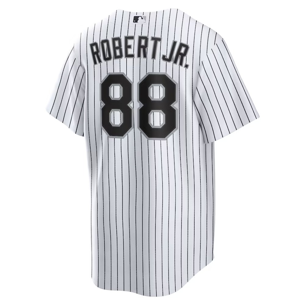Men's Chicago White Sox #88 Luis Robert Nike White Replica Player Name Jersey