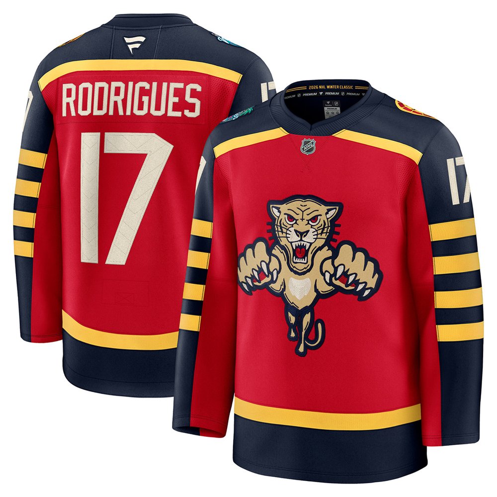 Youth Florida Panthers #17 Evan Rodrigues Red NHL 2026 Winter Classic Jersey Youth Florida Panthers #17 Evan Rodrigues Red NHL 2026 Winter Classic Jersey