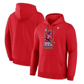 Men's Washington Capitals Red All-Time Leading Goal Scorer 895 Logo Pullover Hoodie Men's Washington Capitals Red All-Time Leading Goal Scorer 895 Logo Pullover Hoodie