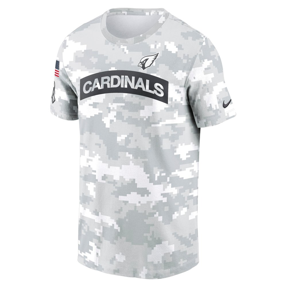Men's Arizona Cardinals Arctic Camo 2024 Salute To Service Performance T-Shirt