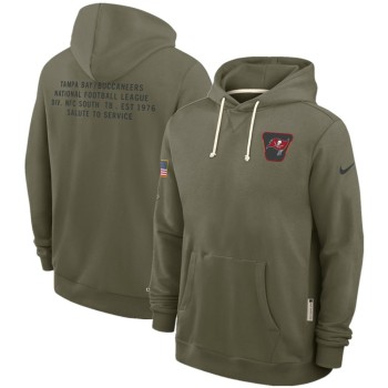 Men's Tampa Bay Buccaneers Olive 2025 Salute to Service Pullover Hoodie Men's Tampa Bay Buccaneers Olive 2025 Salute to Service Pullover Hoodie