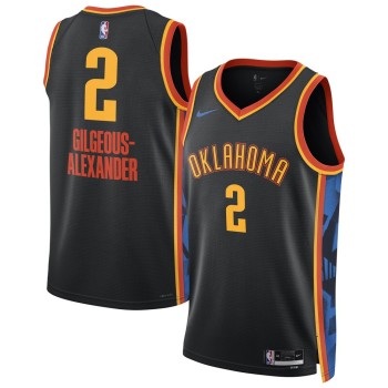 Unisex Oklahoma City Thunder Shai Gilgeous-Alexander Black 2024/25 Swingman Player Jersey - City Edition Unisex Oklahoma City Thunder Shai Gilgeous-Alexander Black 2024/25 Swingman Player Jersey - City Edition