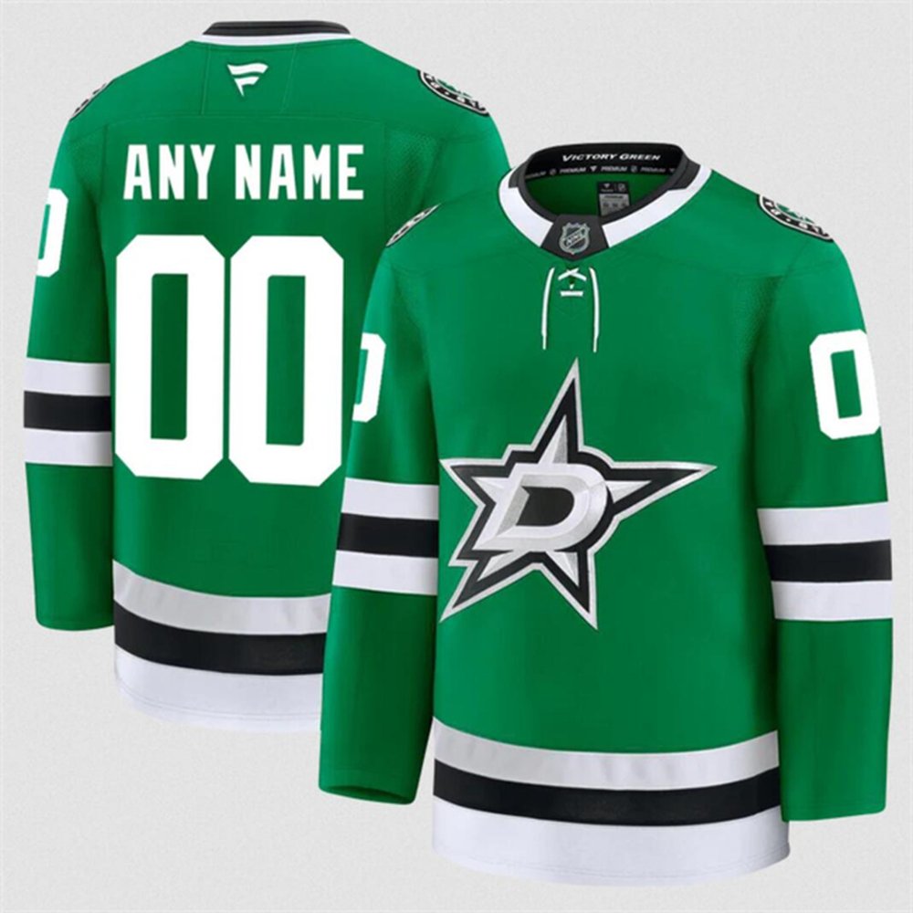 Youth Dallas Stars Custom Green 2024-25 Home Stitched Hockey Jersey Youth Dallas Stars Custom Green 2024-25 Home Stitched Hockey Jersey