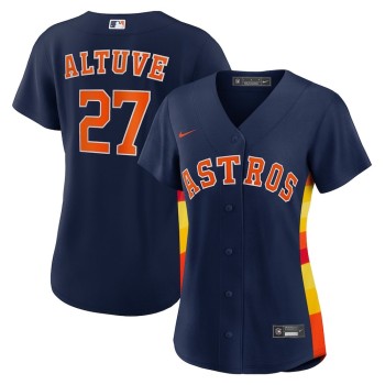 Women's Houston Astros #27 Jose Altuve Nike Navy Alternate Replica Player Jersey Women's Houston Astros #27 Jose Altuve Nike Navy Alternate Replica Player Jersey