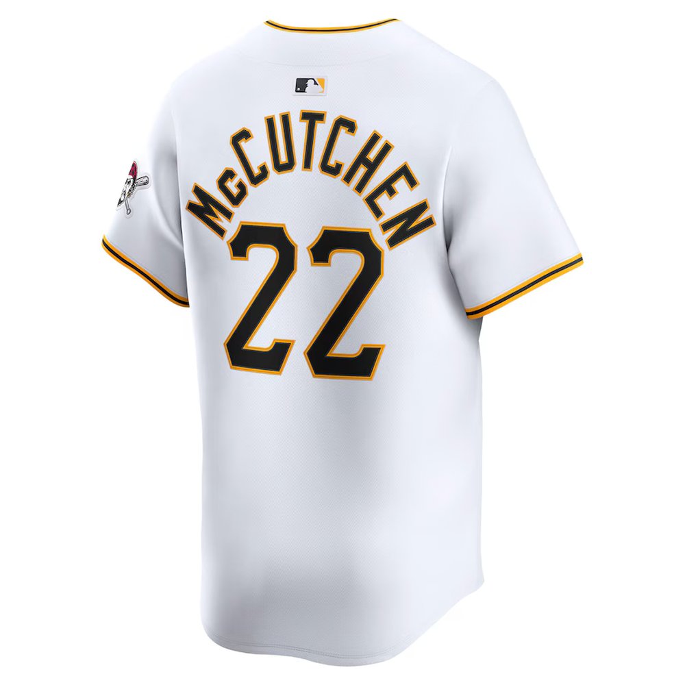 Men's Pittsburgh Pirates #22 Andrew McCutchen White Home Limited Player Jersey Men's Pittsburgh Pirates #22 Andrew McCutchen White Home Limited Player Jersey