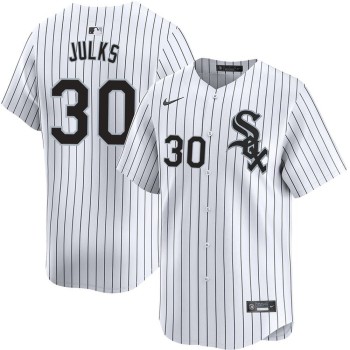 Men's Chicago White Sox #30 Corey Julks White Home Official Player Jersey