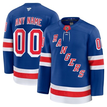 Youth New York Rangers Royal Home Custom Jersey Youth New York Rangers Royal Home Custom Jersey
