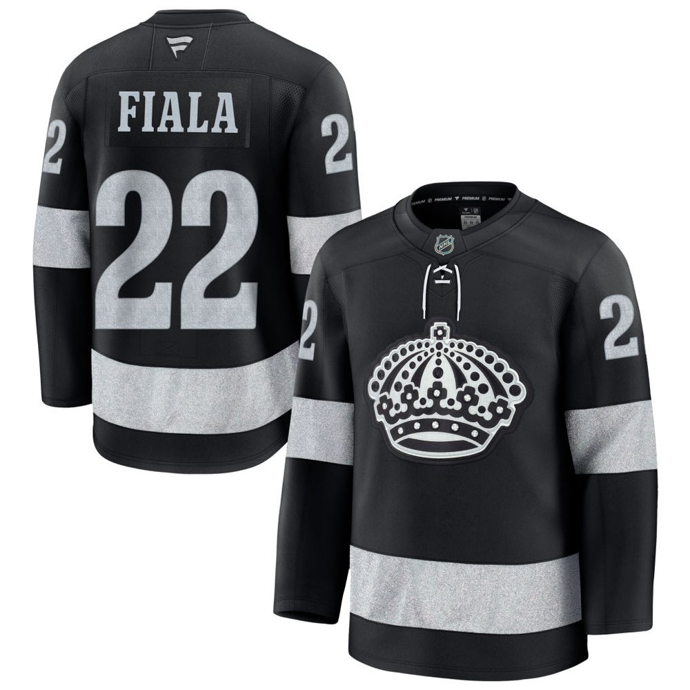 Youth Los Angeles Kings #22 Kevin Fiala Black Alternate Jersey Youth Los Angeles Kings #22 Kevin Fiala Black Alternate Jersey