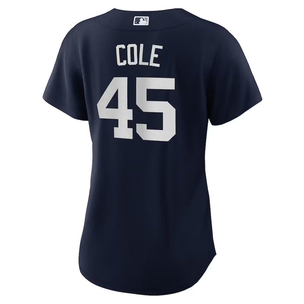 Women's New York Yankees #45 Gerrit Cole Navy Alternate Replica Player Jersey Women's New York Yankees #45 Gerrit Cole Navy Alternate Replica Player Jersey
