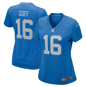 Women's Detroit Lions #16 Jared Goff Blue Game Player Jersey Women's Detroit Lions #16 Jared Goff Blue Game Player Jersey