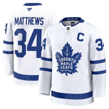 Men's Toronto Maple Leafs #34 Auston Matthews White Away Premium Jersey Men's Toronto Maple Leafs #34 Auston Matthews White Away Premium Jersey