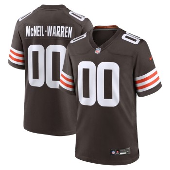 Men's Cleveland Browns Emmanuel McNeil-Warren Brown 2026 NFL Draft Game Jersey Men's Cleveland Browns Emmanuel McNeil-Warren Brown 2026 NFL Draft Game Jersey