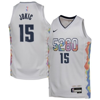 Youth Denver Nuggets Nikola Jokic White 2024/25 Swingman Player Jersey - City Edition Youth Denver Nuggets Nikola Jokic White 2024/25 Swingman Player Jersey - City Edition