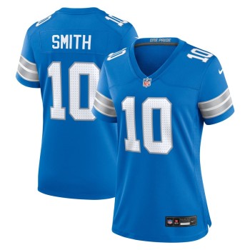 Women's Detroit Lions Tre Quan Smith Blue Game Jersey Women's Detroit Lions Tre Quan Smith Blue Game Jersey