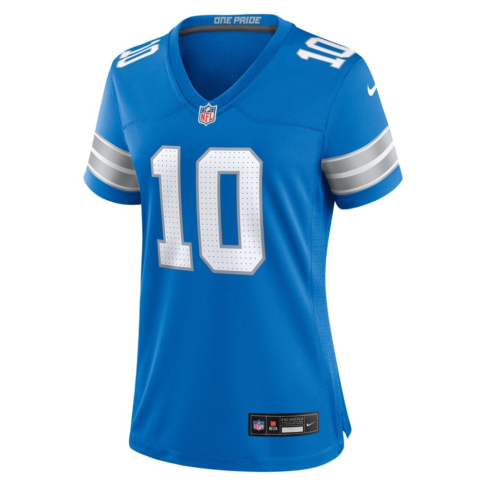 Women's Detroit Lions Tre Quan Smith  Blue Game Jersey