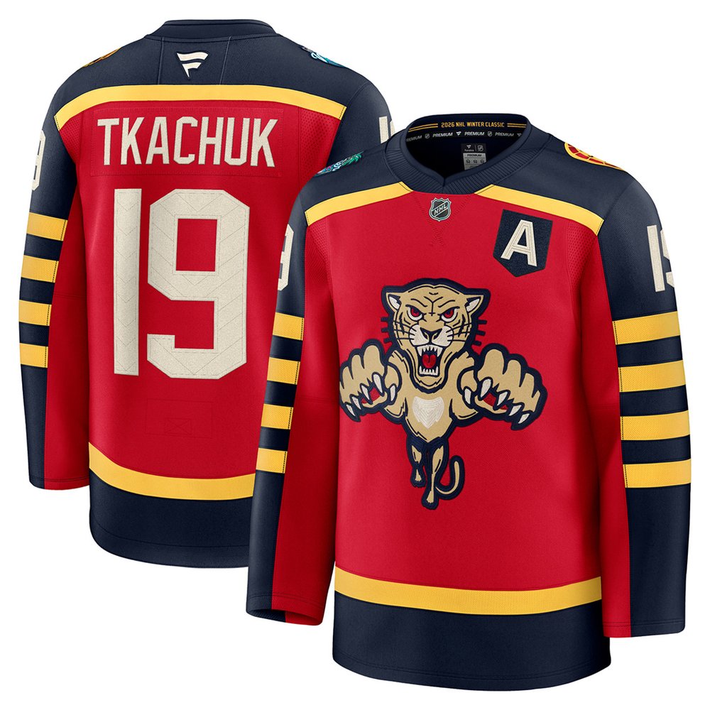 Youth Florida Panthers #19 Matthew Tkachuk Red NHL 2026 Winter Classic Jersey