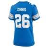 Women's Detroit Lions #26 Jahmyr Gibbs Blue Game Jersey