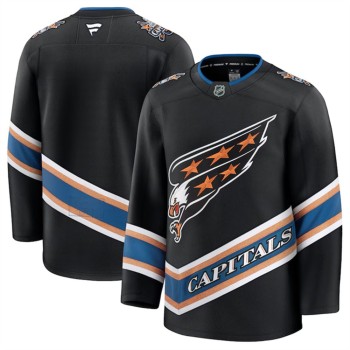 Men's Washington Capitals Blank Black 2024-25 Alternate Stitched Hockey Premium Jersey Men's Washington Capitals Blank Black 2024-25 Alternate Stitched Hockey Premium Jersey