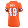 Women's Denver Broncos Dennis Smith Orange Mile High Collection 1977 Throwback Retired Player Game Jersey