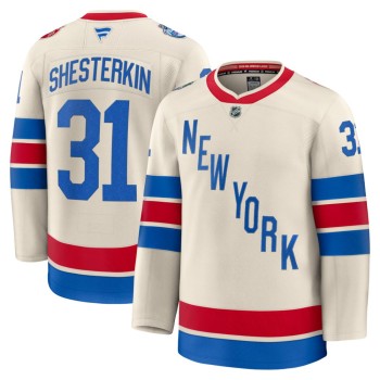 Men's New York Rangers #31 Igor Shesterkin Beige 2026 NHL Winter Classic Premium Jersey Men's New York Rangers #31 Igor Shesterkin Beige 2026 NHL Winter Classic Premium Jersey