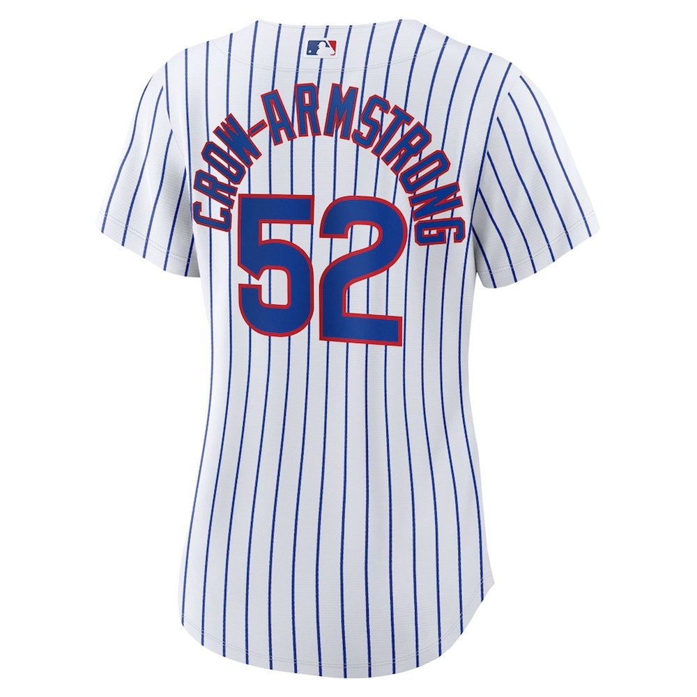 Women's Chicago Cubs #4 Pete Crow-Armstrong White Home Replica Player Jersey