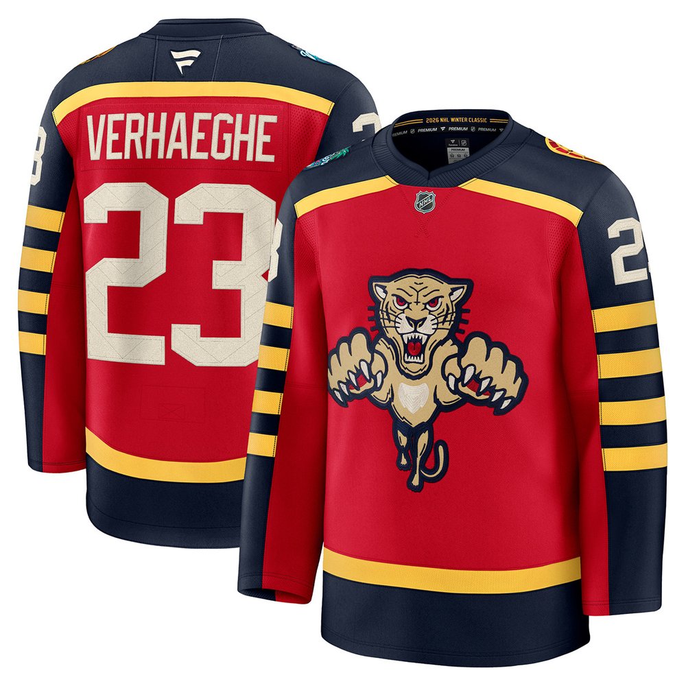 Youth Florida Panthers #23 Carter Verhaeghe Red NHL 2026 Winter Classic Jersey Youth Florida Panthers #23 Carter Verhaeghe Red NHL 2026 Winter Classic Jersey