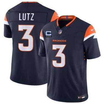 Men's Denver Broncos #3 Wil Lutz Navy 2026 With 3-Star C Patch Vapor F.U.S.E. Limited Jersey Men's Denver Broncos #3 Wil Lutz Navy 2026 With 3-Star C Patch Vapor F.U.S.E. Limited Jersey