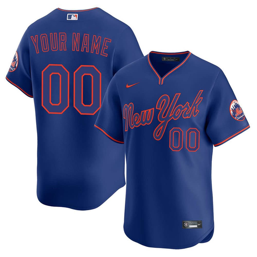 Youth New York Mets Royal Alternate 2025 Limited Custom Jersey