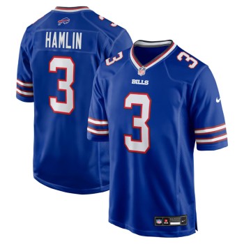 Men's Buffalo Bills #3 Damar Hamlin Nike Royal Game Jersey