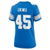 Women's Detroit Lions Isaac Ukwu  Blue Game Jersey