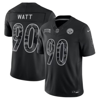 Men's Pittsburgh Steelers #90 T.J. Watt Nike Black 2026 Salute to Service Vapor F.U.S.E. Limited Jersey Men's Pittsburgh Steelers #90 T.J. Watt Nike Black 2026 Salute to Service Vapor F.U.S.E. Limited Jersey