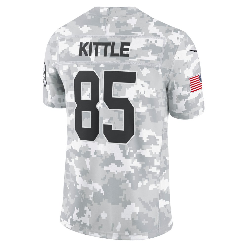 Men's San Francisco 49ers George Kittle Arctic Camo 2024 Salute to Service Limited Jersey