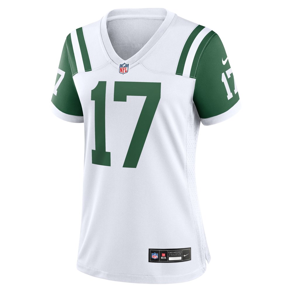 Women's New York Jets #17 Davante Adams White Classic Alternate Game Jersey