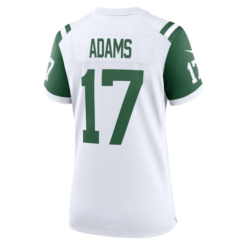 Women's New York Jets #17 Davante Adams White Classic Alternate Game Jersey