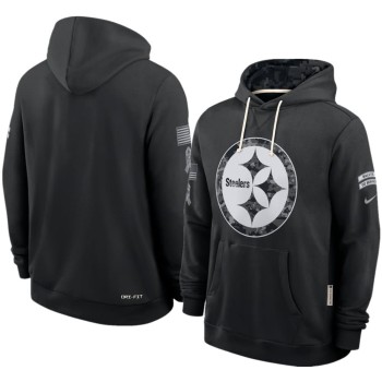 Men's Pittsburgh Steelers Nike Black 2026 Salute to Service Sideline Dri-FIT Pullover Hoodie Men's Pittsburgh Steelers Nike Black 2026 Salute to Service Sideline Dri-FIT Pullover Hoodie