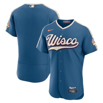 Youth Milwaukee Brewers Nike Mineral Blue 2026 City Connect Authentic Jersey