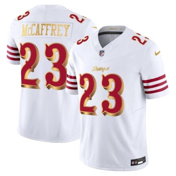 Youth San Francisco 49ers #23 Christian McCaffrey White Rivalries Collection F.U.S.E. Vapor Limited Stitched Jersey