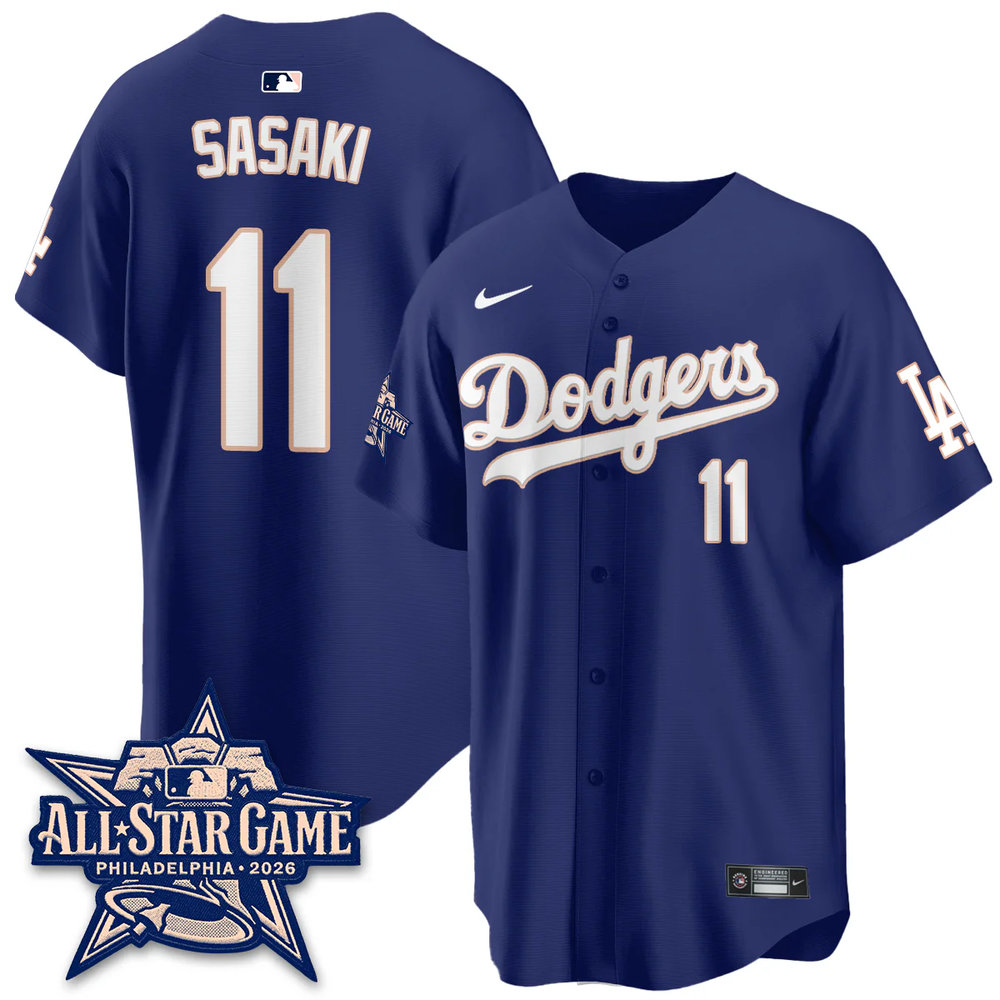 Youth Los Angeles Dodgers #11 Roki Sasaki Royal 2026 MLB All-Star Jersey