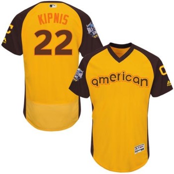 indians #22 Jason Kipnis Gold Flexbase Authentic Collection 2016 All-Star American League Stitched MLB Jersey indians #22 Jason Kipnis Gold Flexbase Authentic Collection 2016 All-Star American League Stitched MLB Jersey