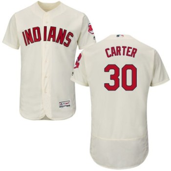 indians #30 Joe Carter Cream Flexbase Authentic Collection Stitched MLB Jersey indians #30 Joe Carter Cream Flexbase Authentic Collection Stitched MLB Jersey