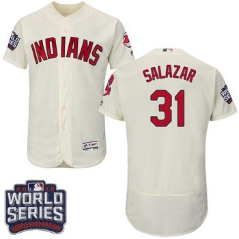 indians #31 Danny Salazar Cream Flexbase Authentic Collection 2016 World Series Bound Stitched MLB Jersey indians #31 Danny Salazar Cream Flexbase Authentic Collection 2016 World Series Bound Stitched MLB Jersey