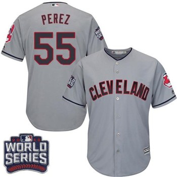 indians #55 Roberto Perez Grey Road 2016 World Series Bound Stitched Youth MLB Jersey indians #55 Roberto Perez Grey Road 2016 World Series Bound Stitched Youth MLB Jersey