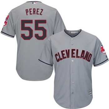 indians #55 Roberto Perez Grey Road Stitched Youth MLB Jersey indians #55 Roberto Perez Grey Road Stitched Youth MLB Jersey