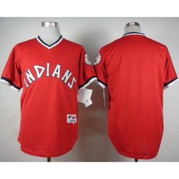 indians Blank Red 1974 Turn Back The Clock Stitched MLB Jersey